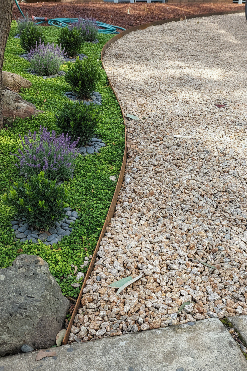 Corten Garden Edging DIY Installation System