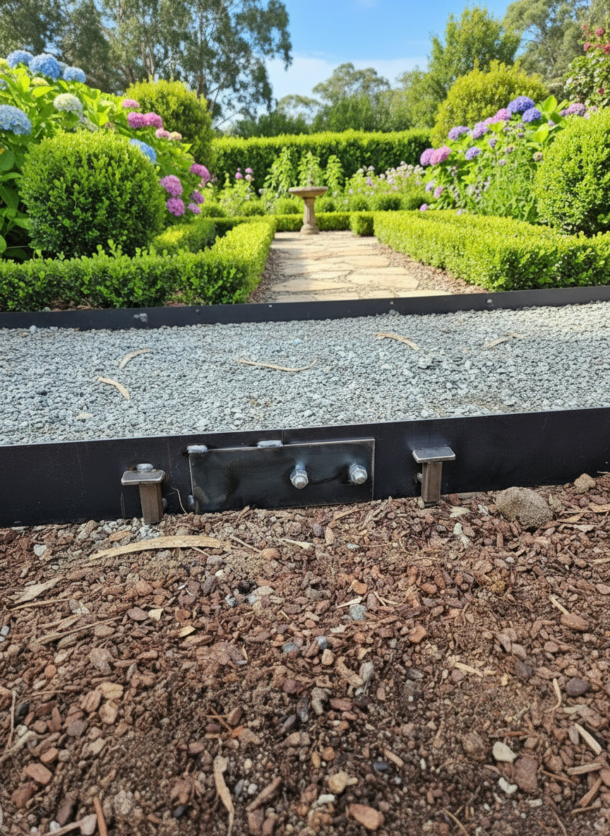 Corten Garden Edging DIY Installation System