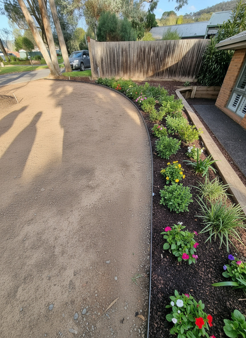 Corten Garden Edging DIY Installation System