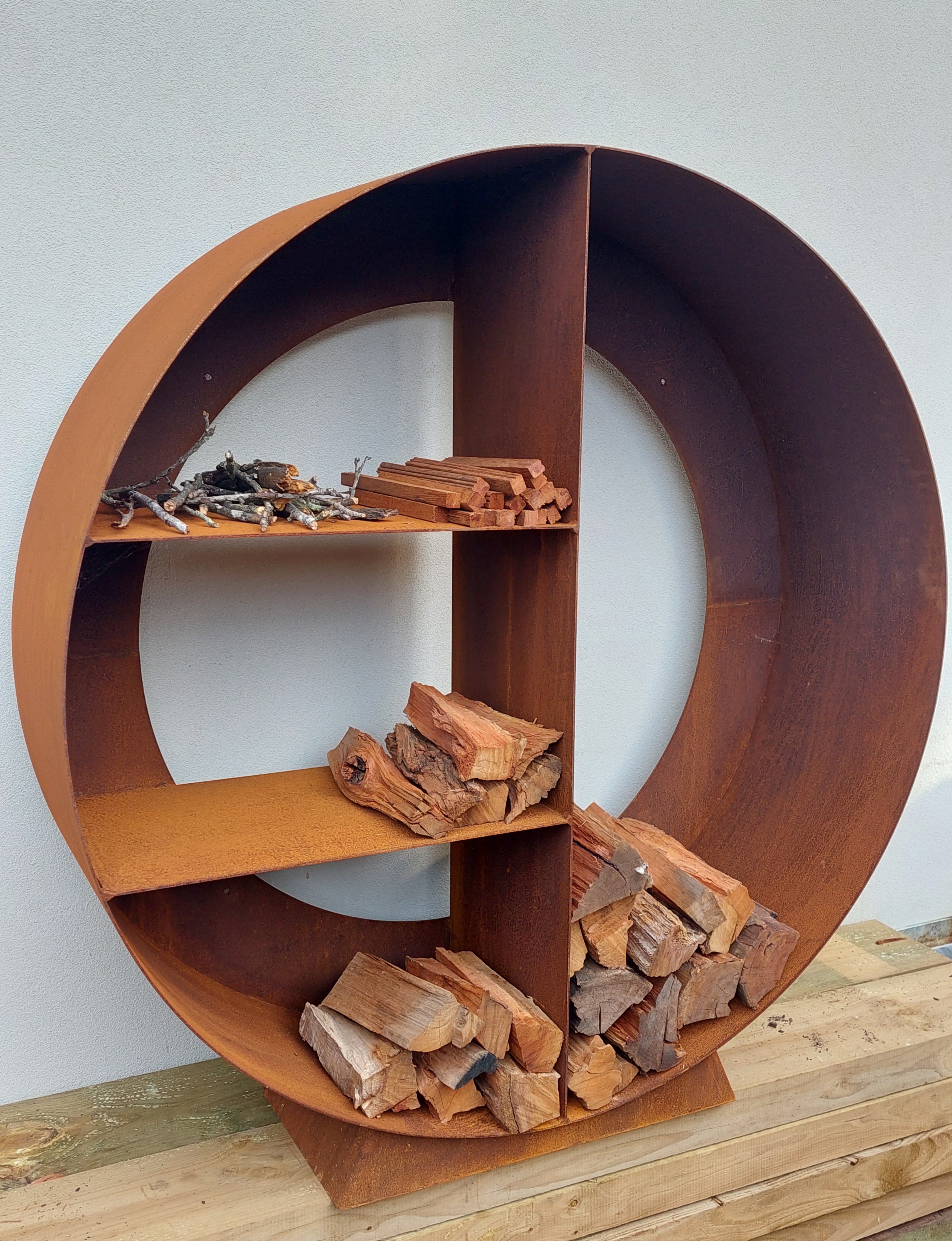Architectural Firewood Storage Units