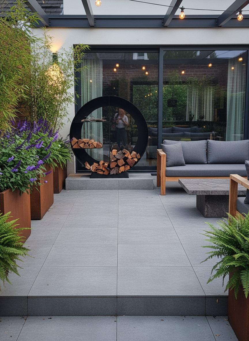 Architectural Firewood Storage Units