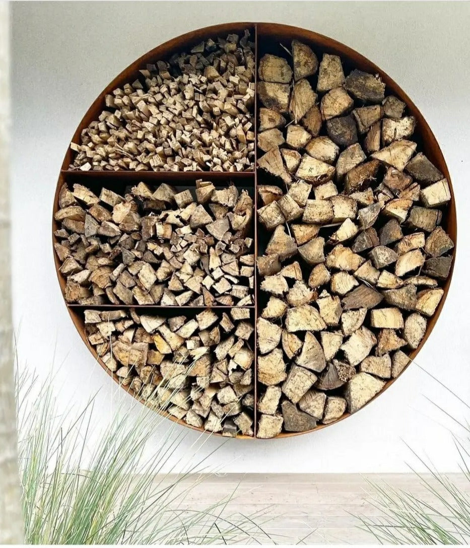 Architectural Firewood Storage Units