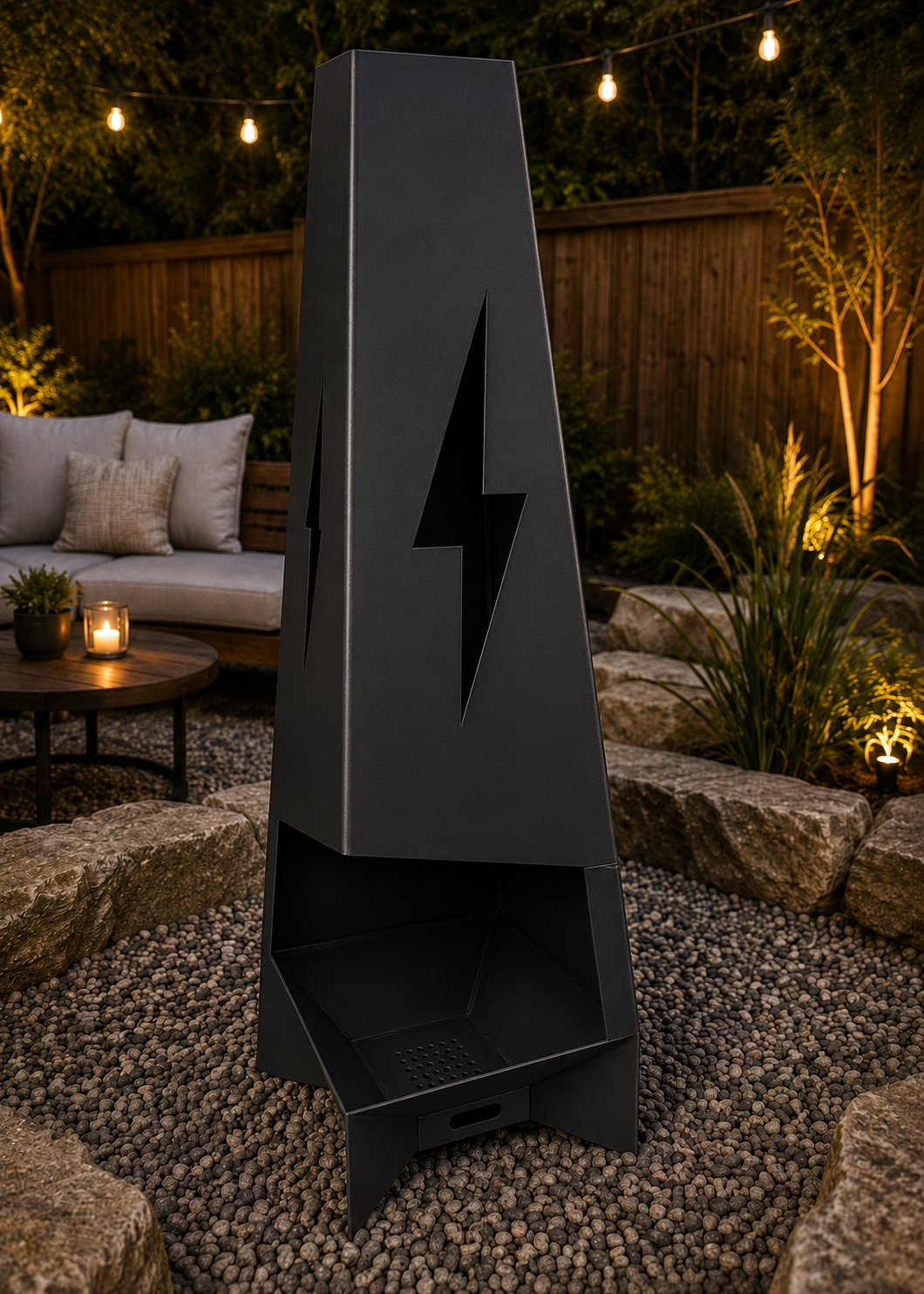 Lightning Bolt Firepit