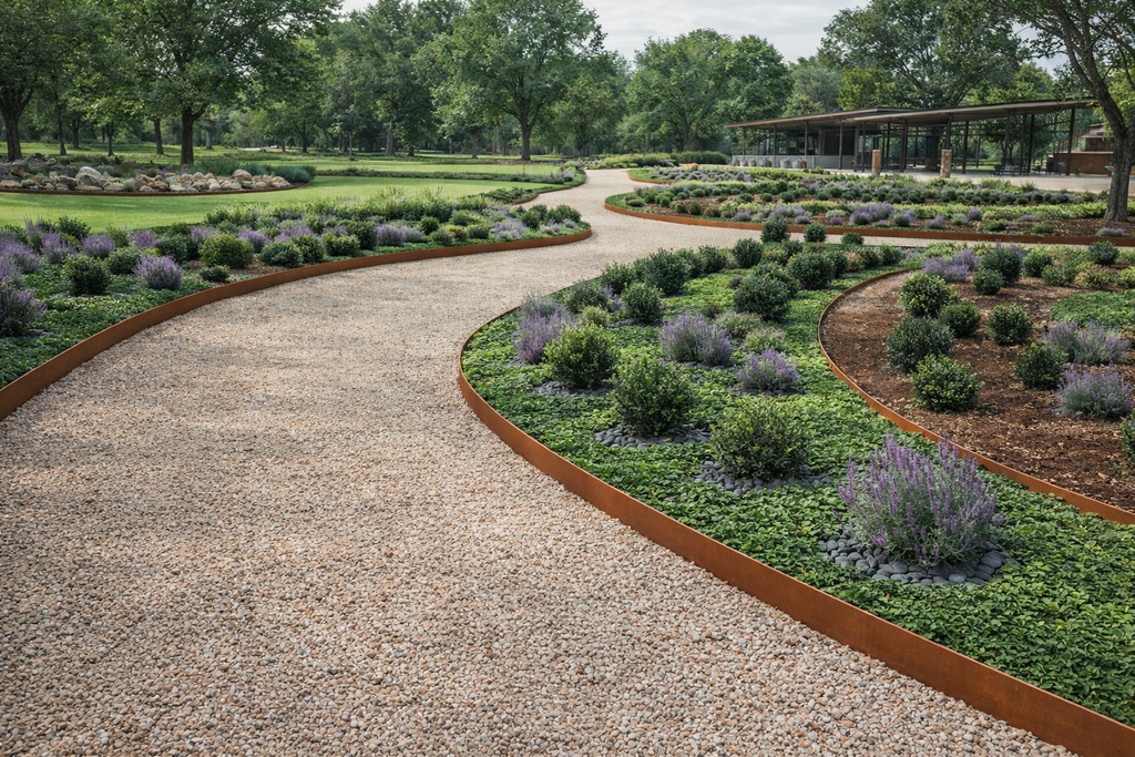 Corten Garden Edging DIY Installation System