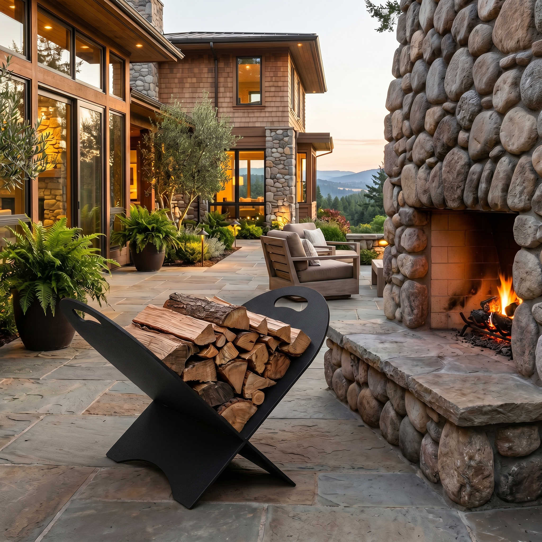 Compact Firewood Storage Unit